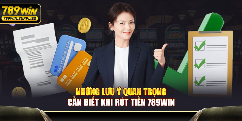 Những lưu ý quan trọng cần biết khi rút tiền 789WIN