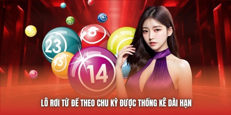 Lô rơi từ đề theo chu kỳ được thống kê dài hạn