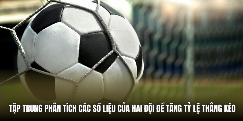 Tập trung phân tích các số liệu của hai đội để tăng tỷ lệ thắng kèo